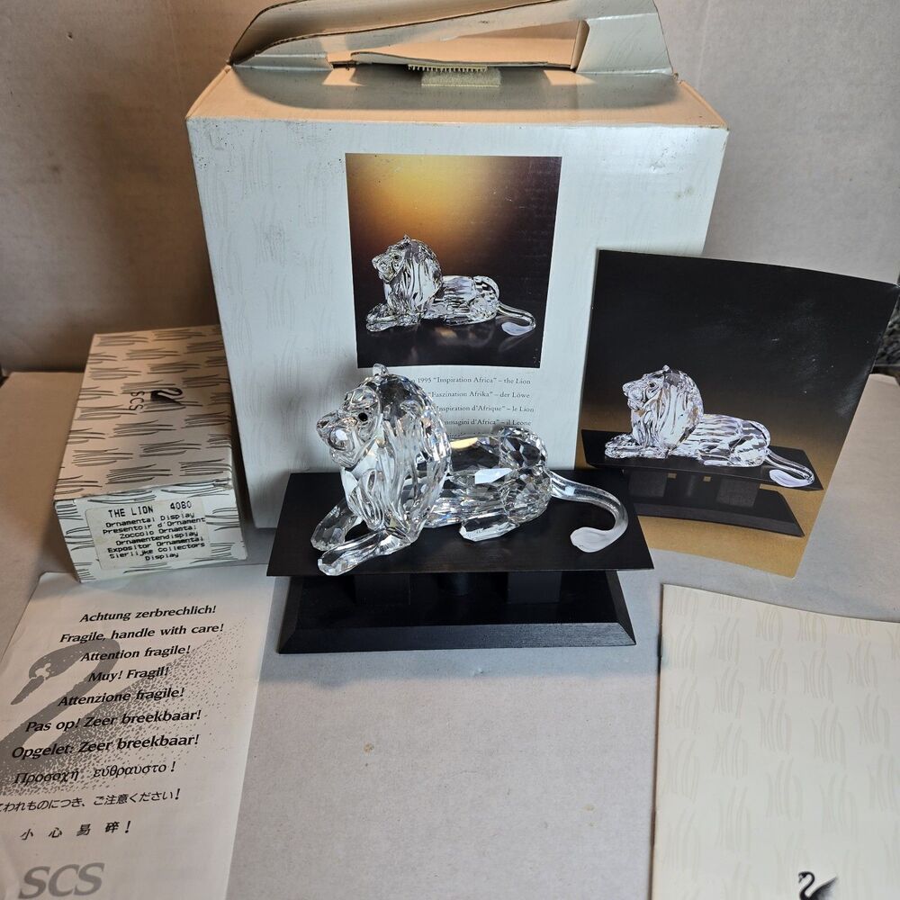 Vintage 1995 Swarovski SCS Annual Edition "Inspiration Africa" The Lion #185410